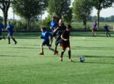 Laatste training S.K.N.W.K. JO11-1JM van seizoen 2022-2023 (partijtje tegen de ouders) (158/221)